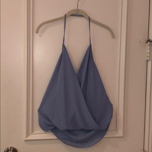 Blue Halter Top